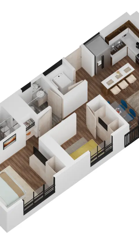 Haz click aquí para conocer plantas y distribución de apartamentos disponibles.